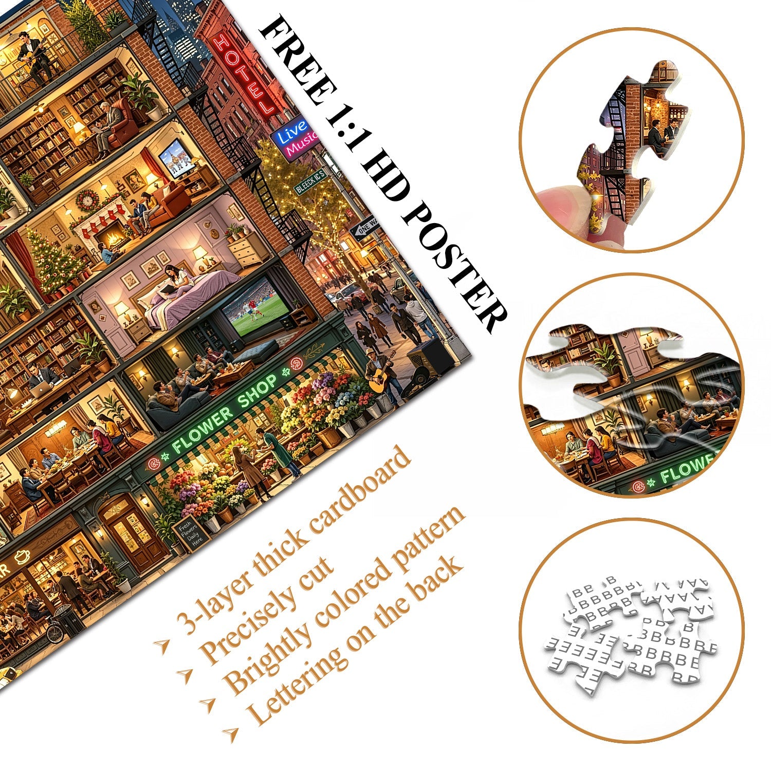 Home in Night Jigsaw Puzzle 1000 Piece