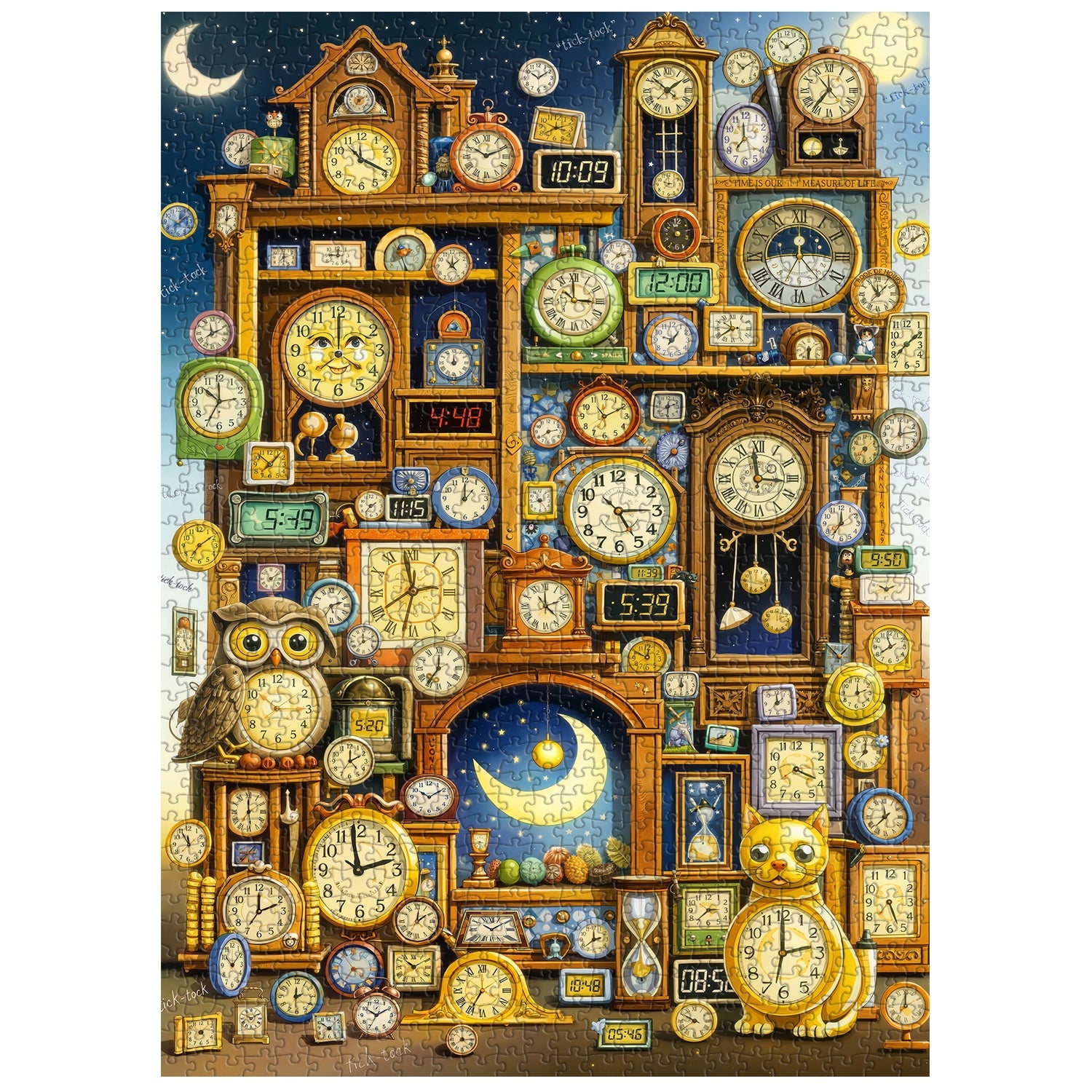 Clock Wonderland Jigsaw Puzzle 1000 Piece