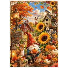 Harvest Gnome Jigsaw Puzzle 1000 Pieces