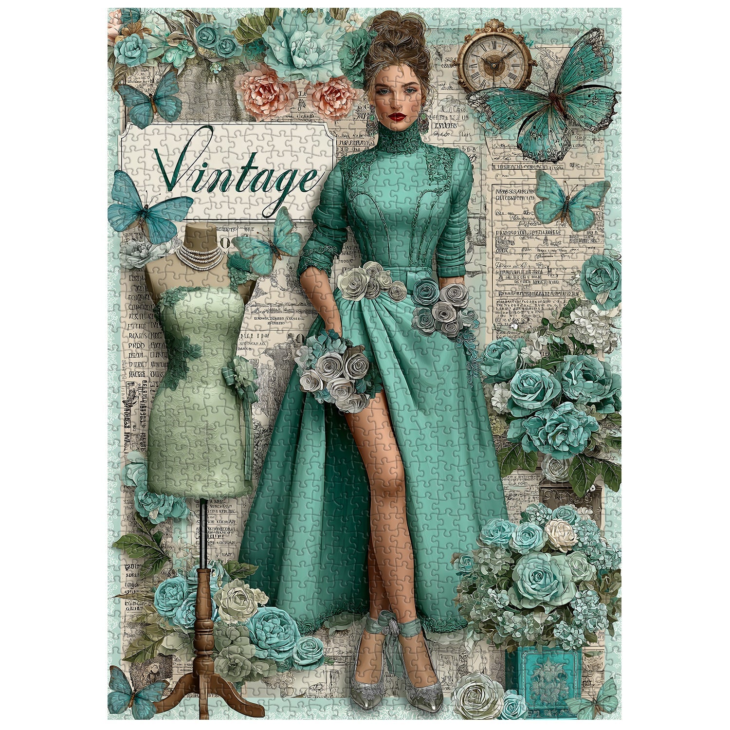 Vintage Elegance Jigsaw Puzzle 1000 Pieces