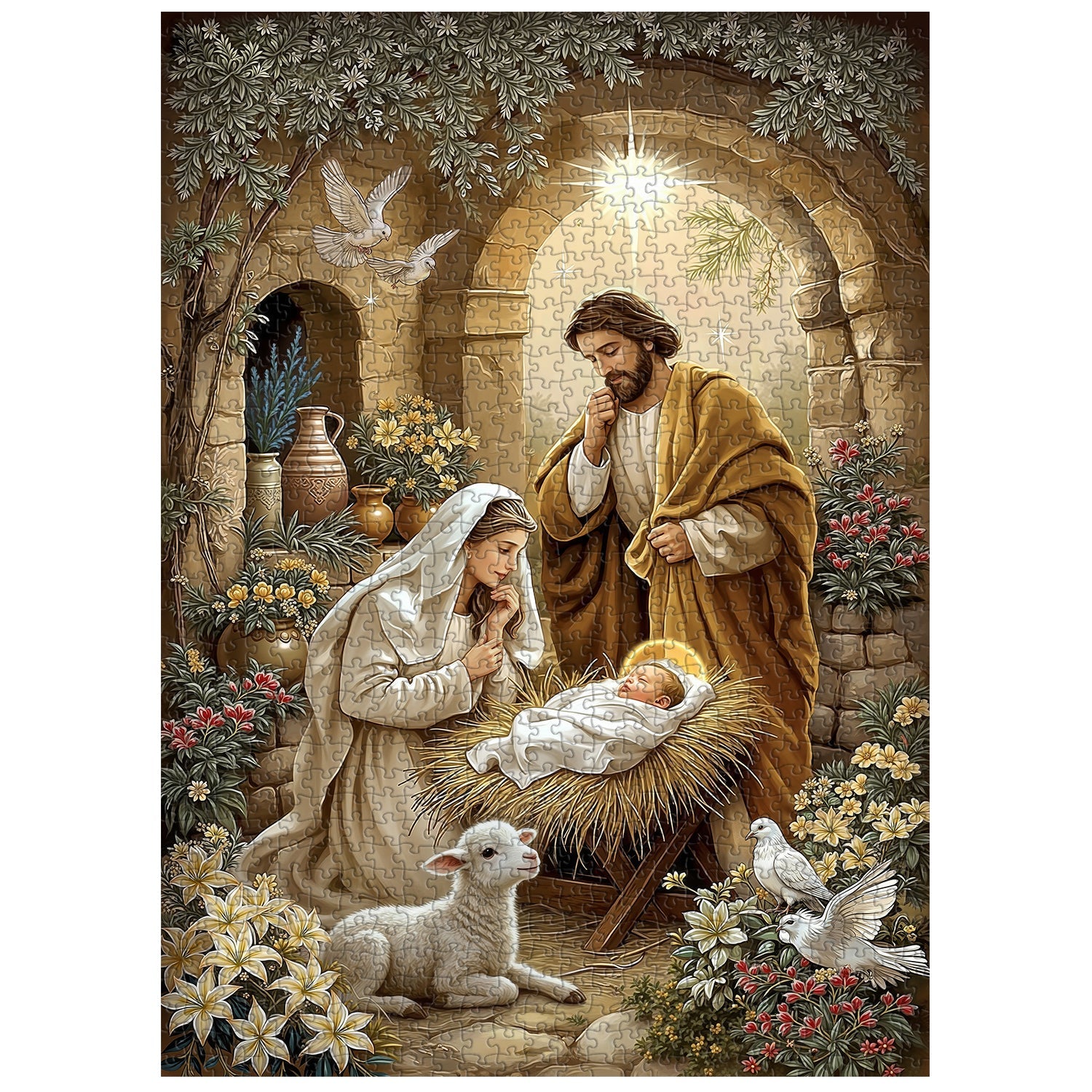 Holy Nativity Jigsaw Puzzle 1000 Pieces