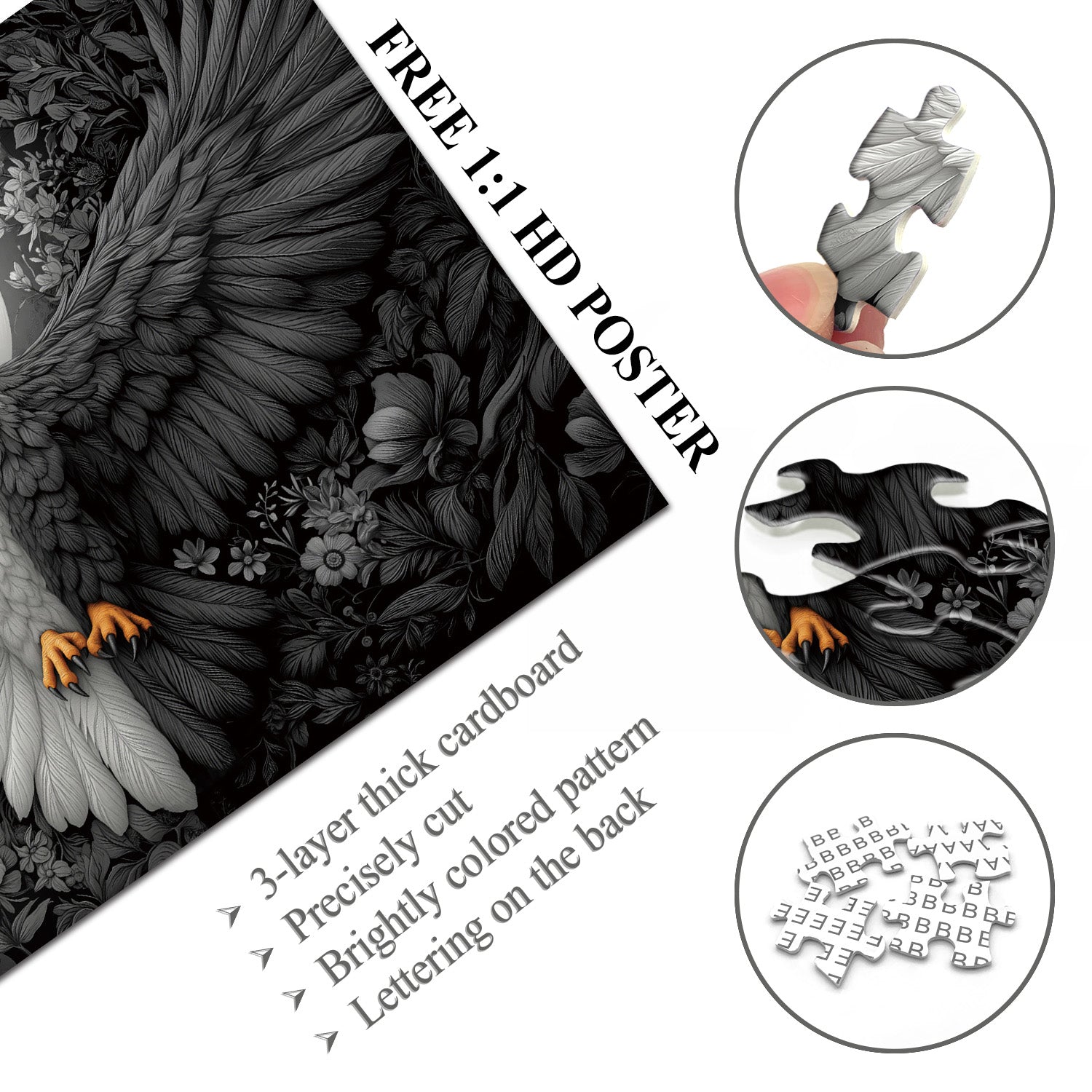 Moon Eagle Jigsaw Puzzle 1000 Pieces