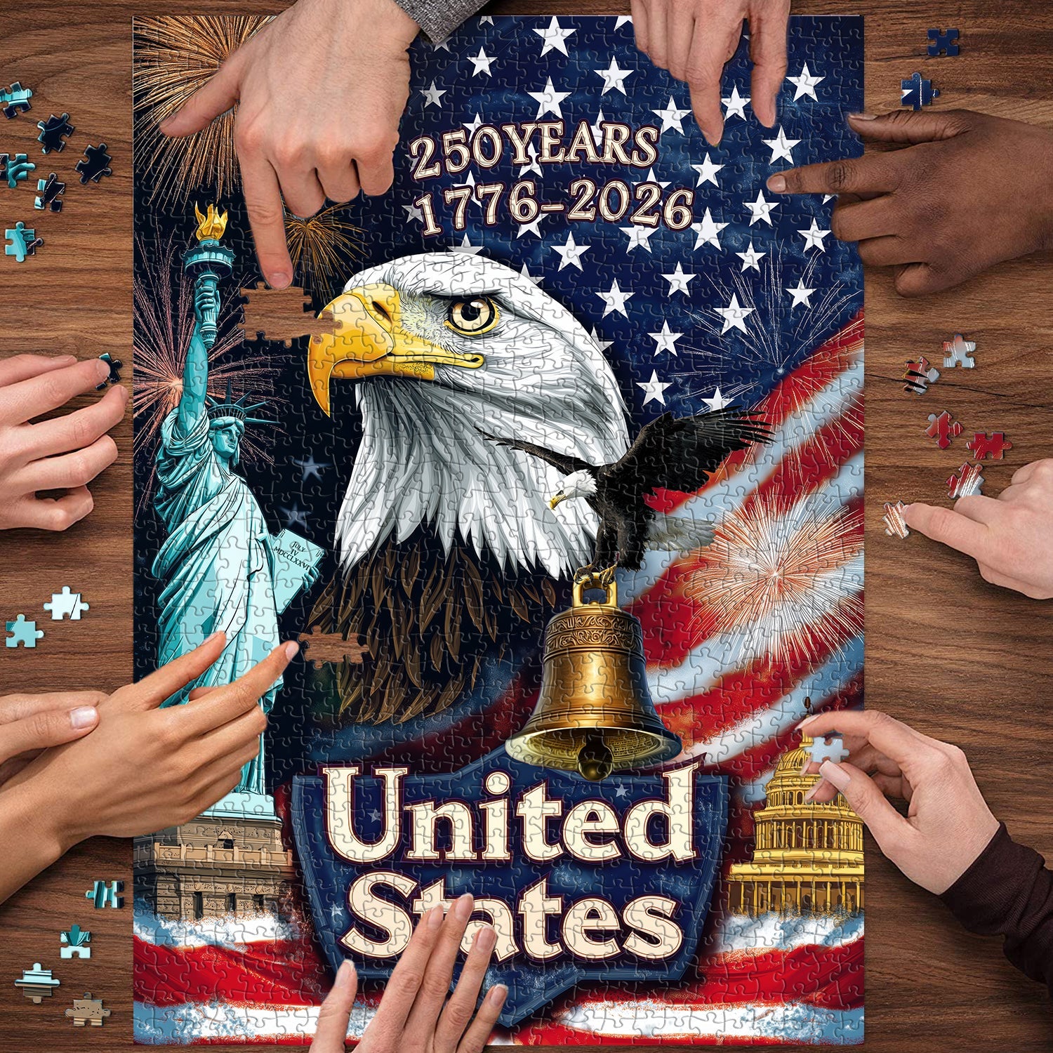 Stars and Stripes Forever Jigsaw Puzzle 1000 Pieces