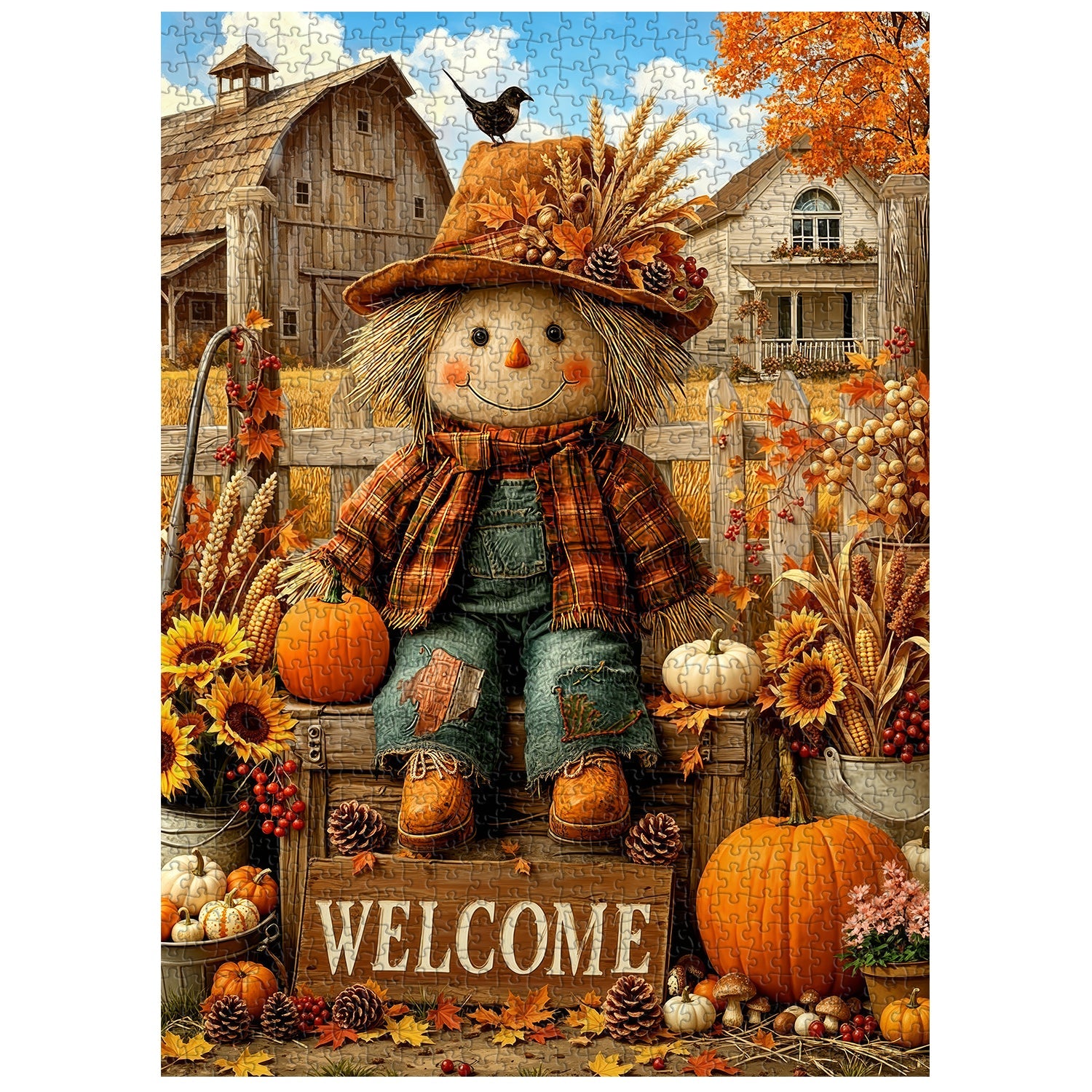 Scarecrow’s Harvest Jigsaw Puzzle 1000 Pieces