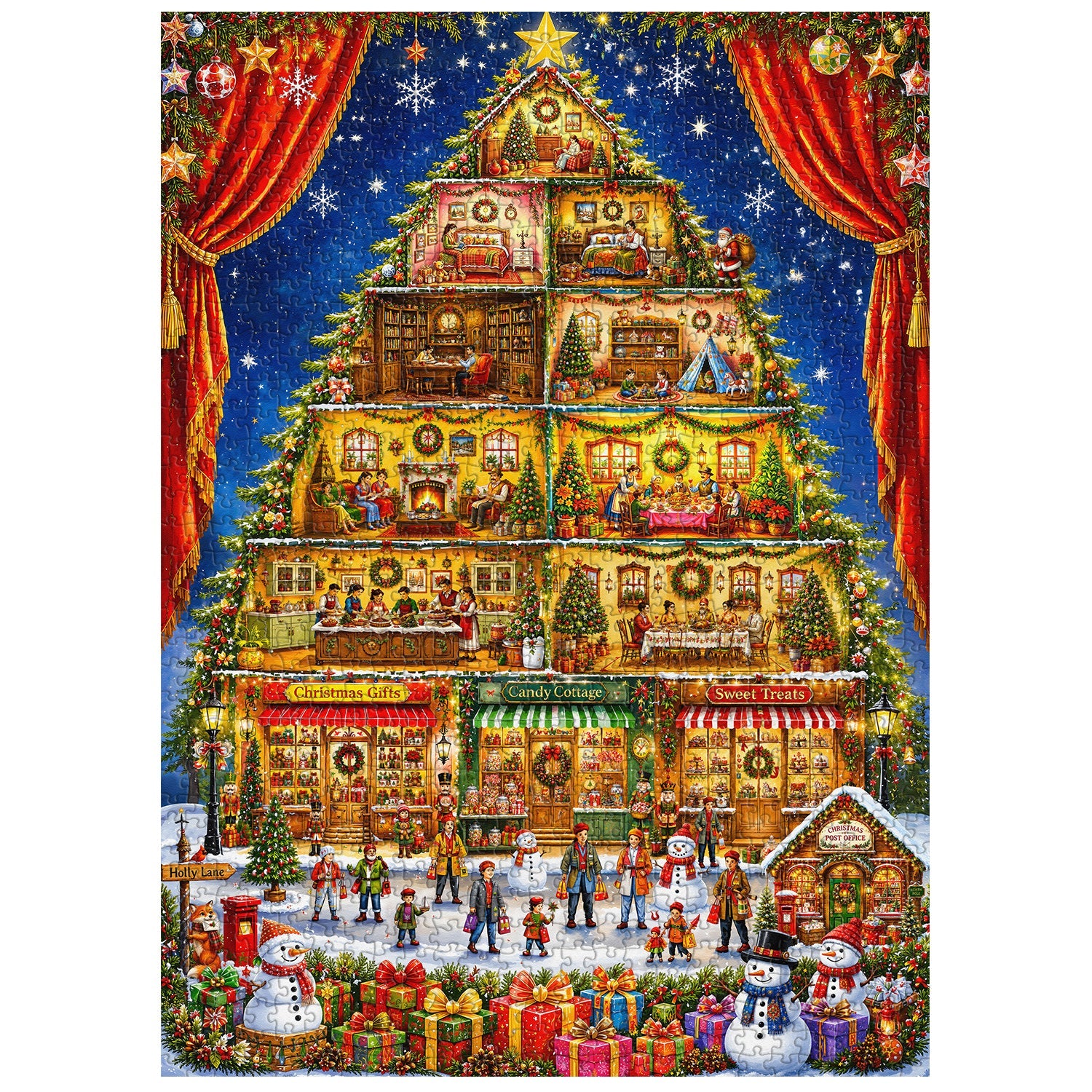 Christmas Village Jigsaw Puzzle 1000 Pieces