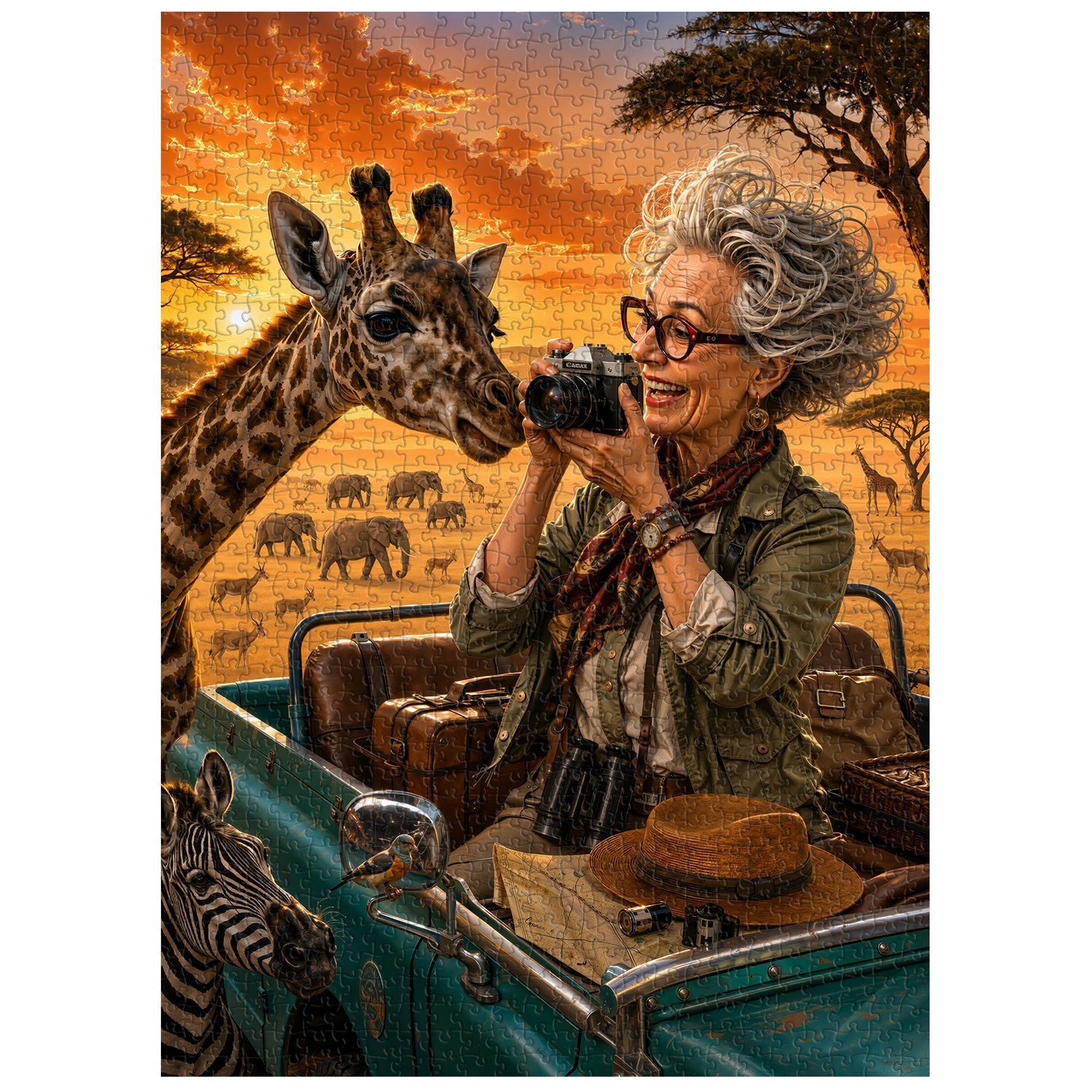 Grandma's African Trip Jigsaw Puzzle 1000 Pieces