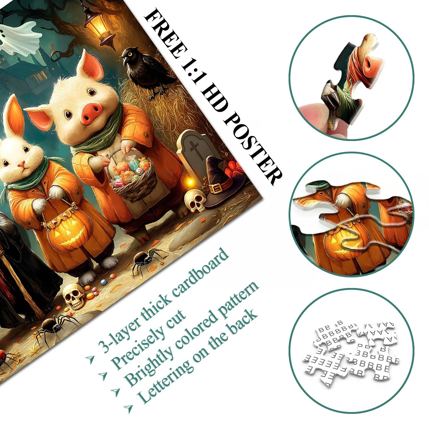 Halloween Friends Jigsaw Puzzle 1000 Pieces