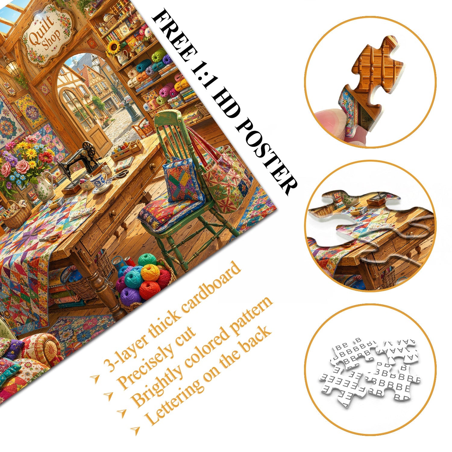 Cat Sleep Fabric House Jigsaw Puzzle 1000 Pieces