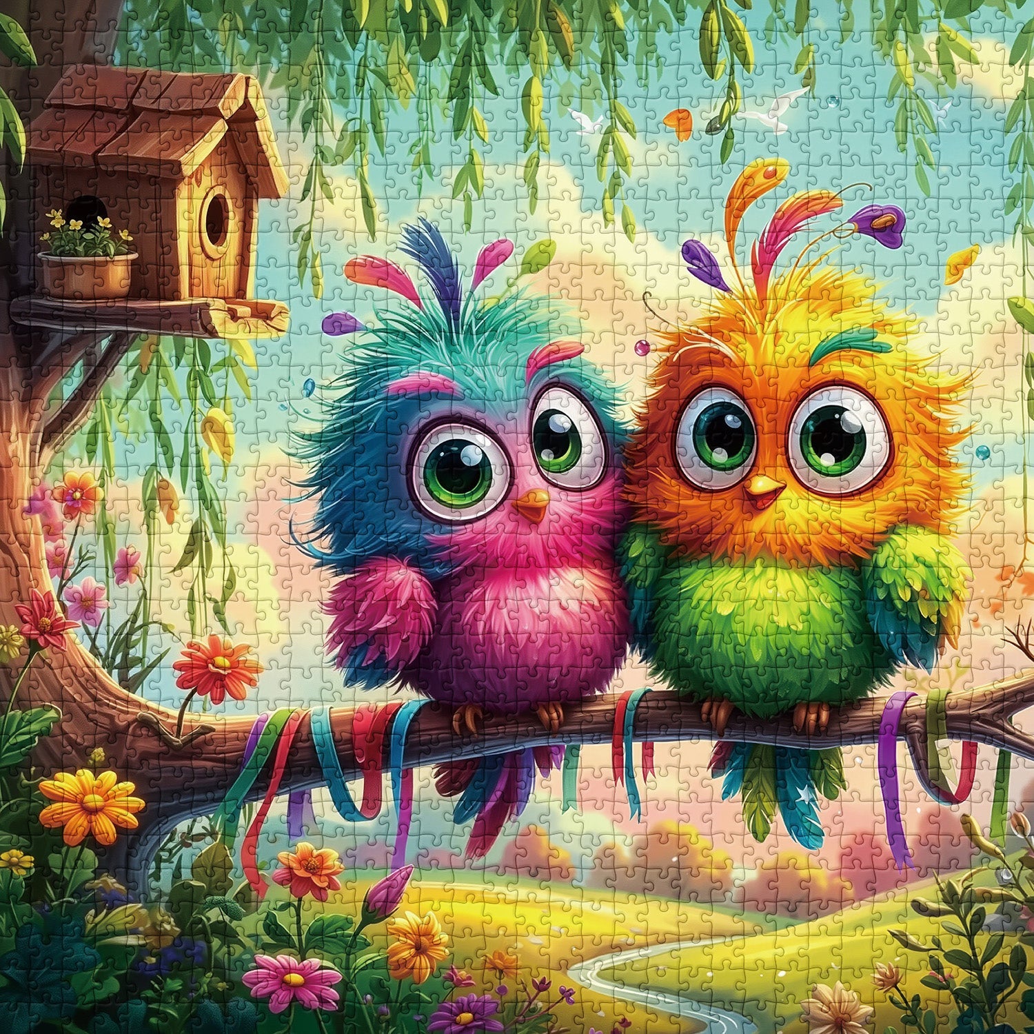 Branch Birds Jigsaw Puzzle 1000 Pieces