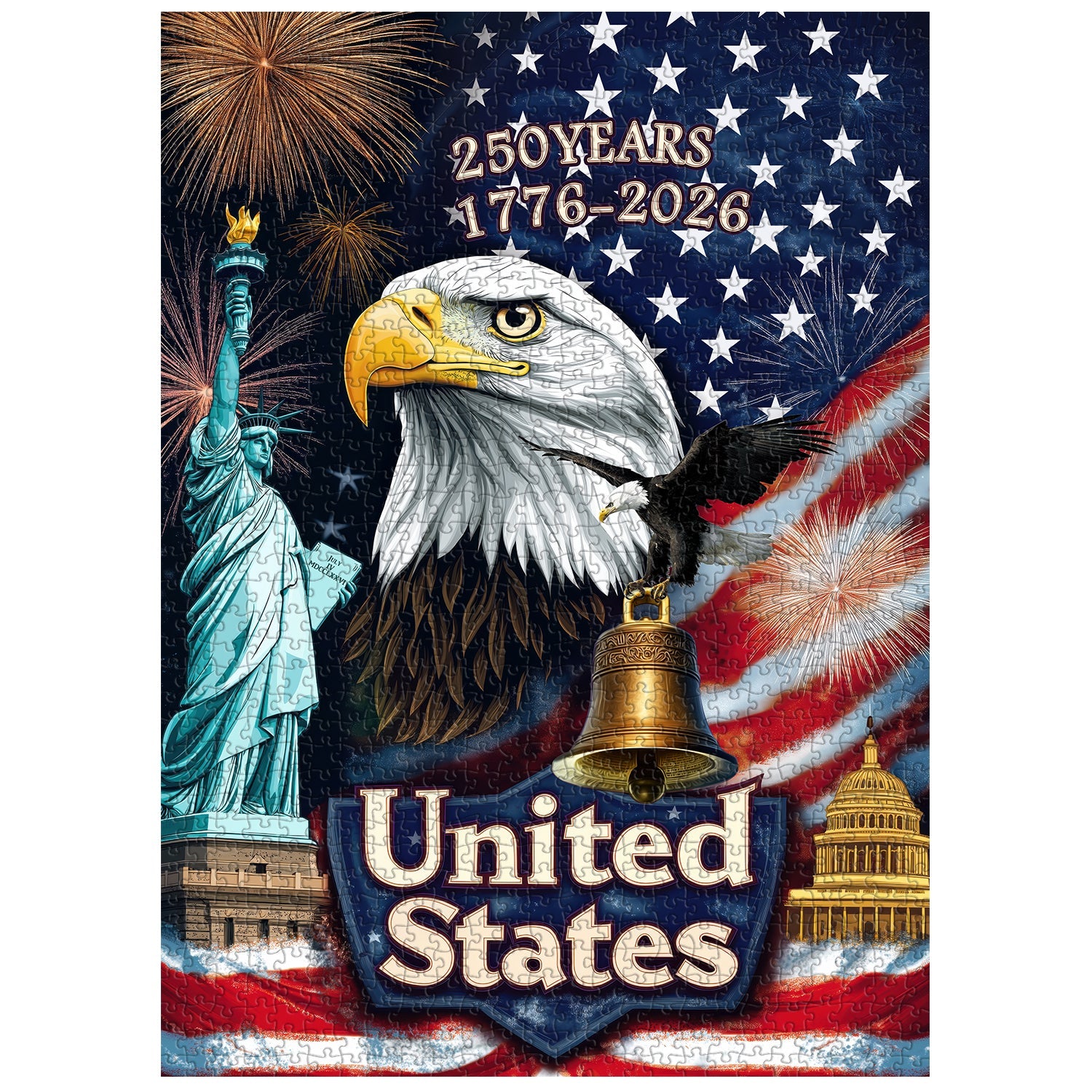 Stars and Stripes Forever Jigsaw Puzzle 1000 Pieces