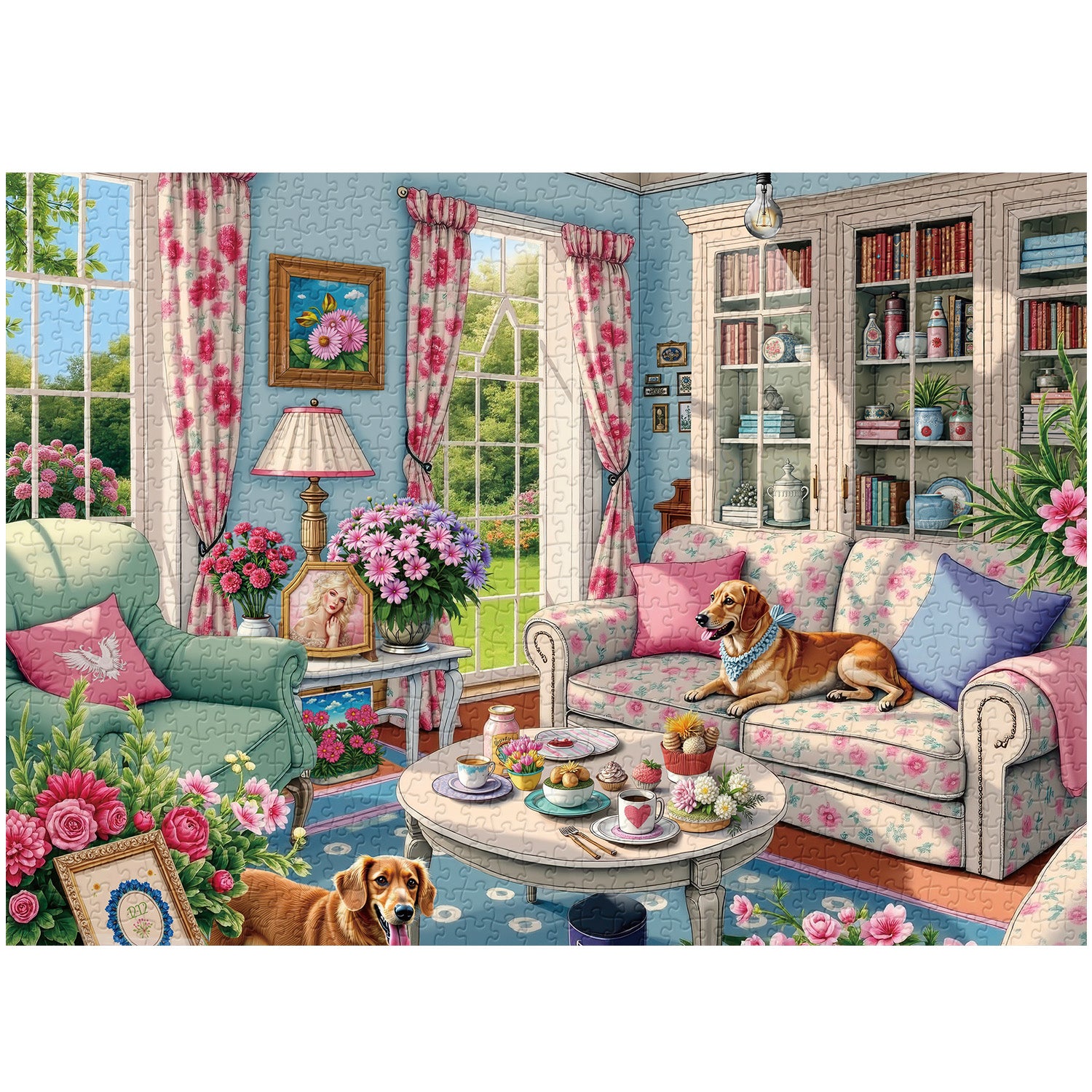 Warm Living Room Jigsaw Puzzles 1000 Pieces
