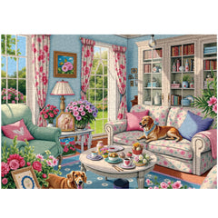 Warm Living Room Jigsaw Puzzles 1000 Pieces