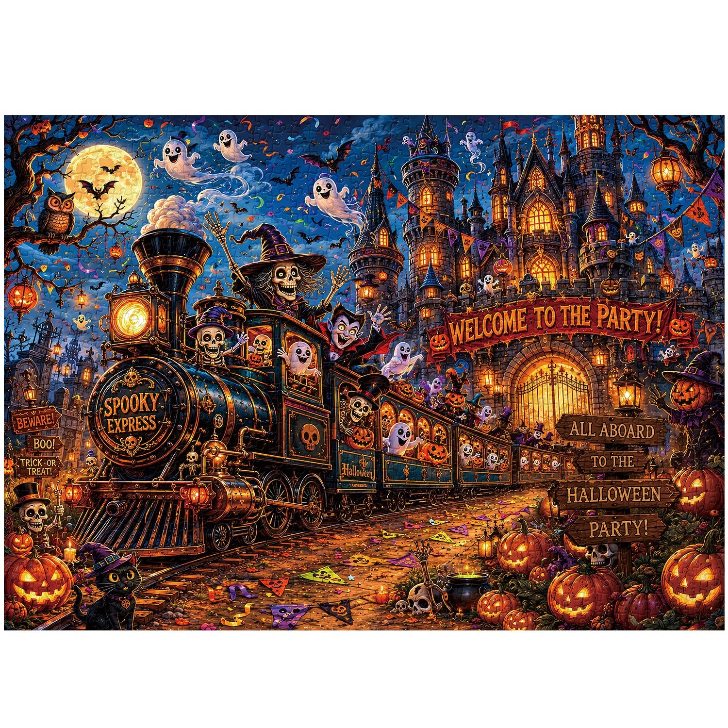 Castle Carnival Express Jigsaw Puzzle 1000 Piece