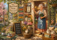 Floral Booknook Jigsaw Puzzle 1000 Piece