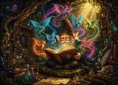 Dragon Companion Wizard Jigsaw Puzzle 1000 Pieces