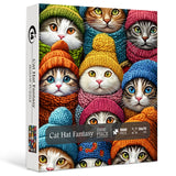 Cat Hat Fantasy Jigsaw Puzzle 1000 Pieces