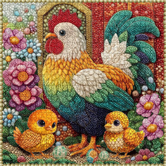 Garden with Chicks Jigsaw Puzzle 1000 Pieces