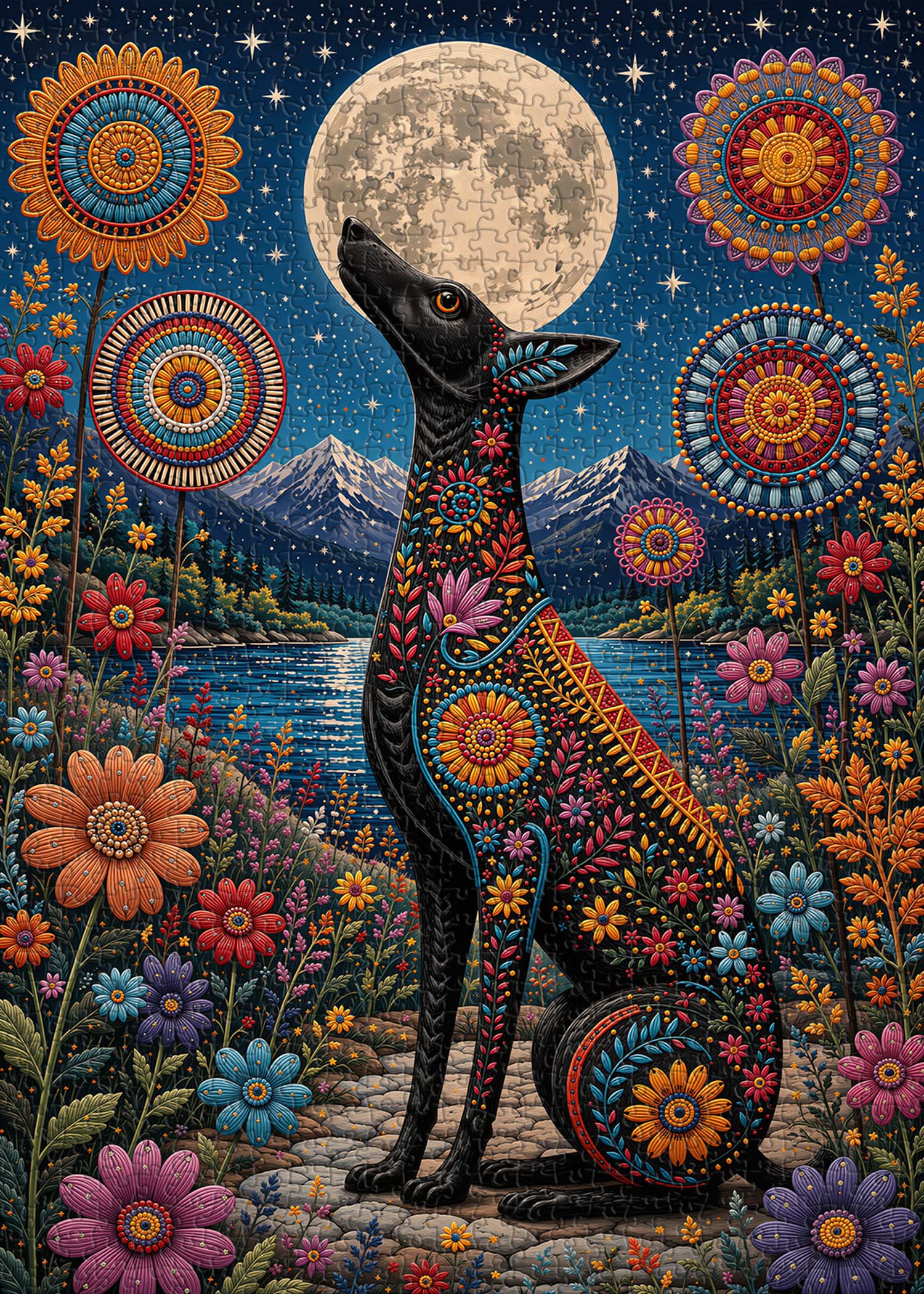 Moon Hound Jigsaw Puzzle 1000 Piece