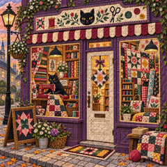 Black Cat Sewing Shop Jigsaw Puzzle 1000 Pieces