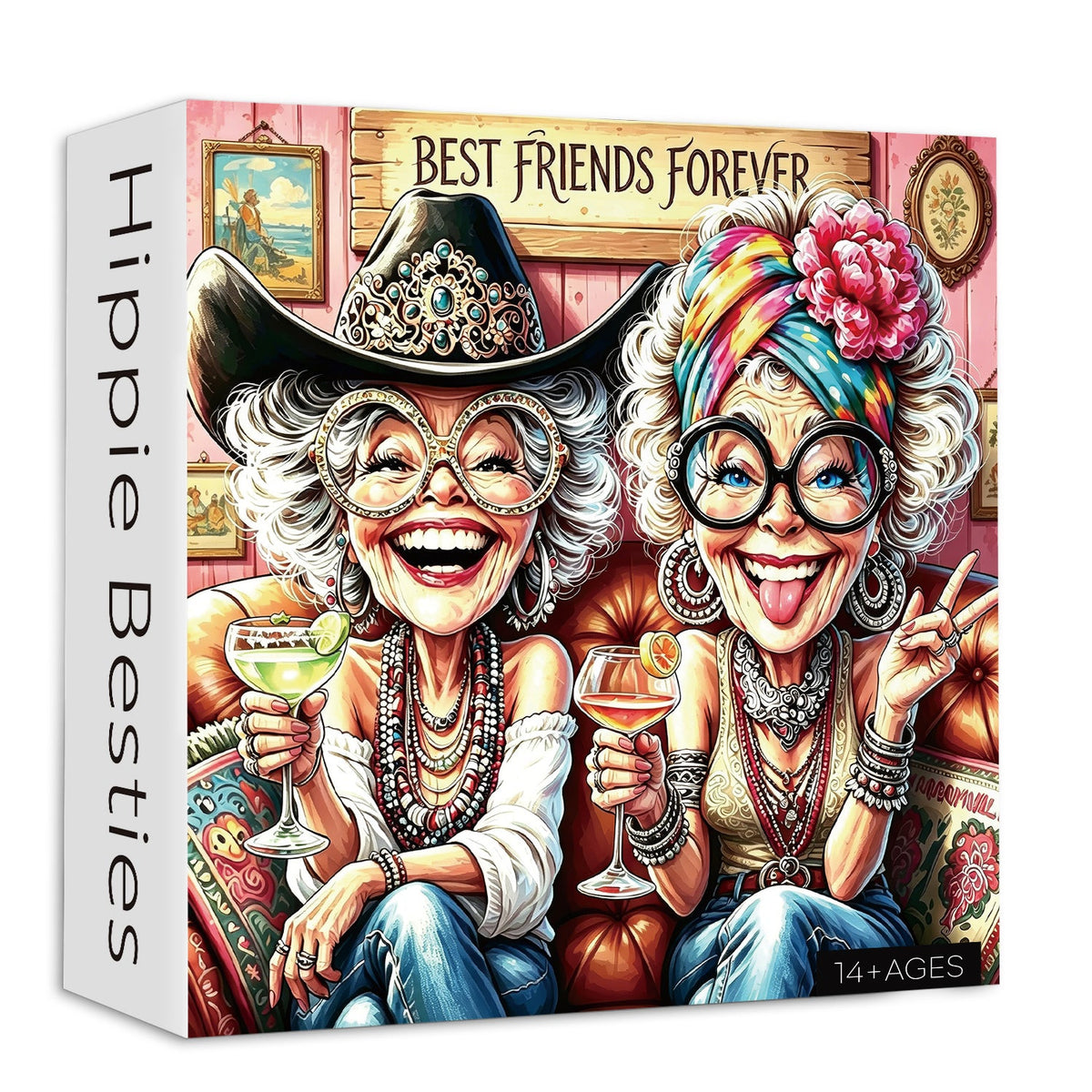 Hippie Besties Jigsaw Puzzle 1000 Pieces