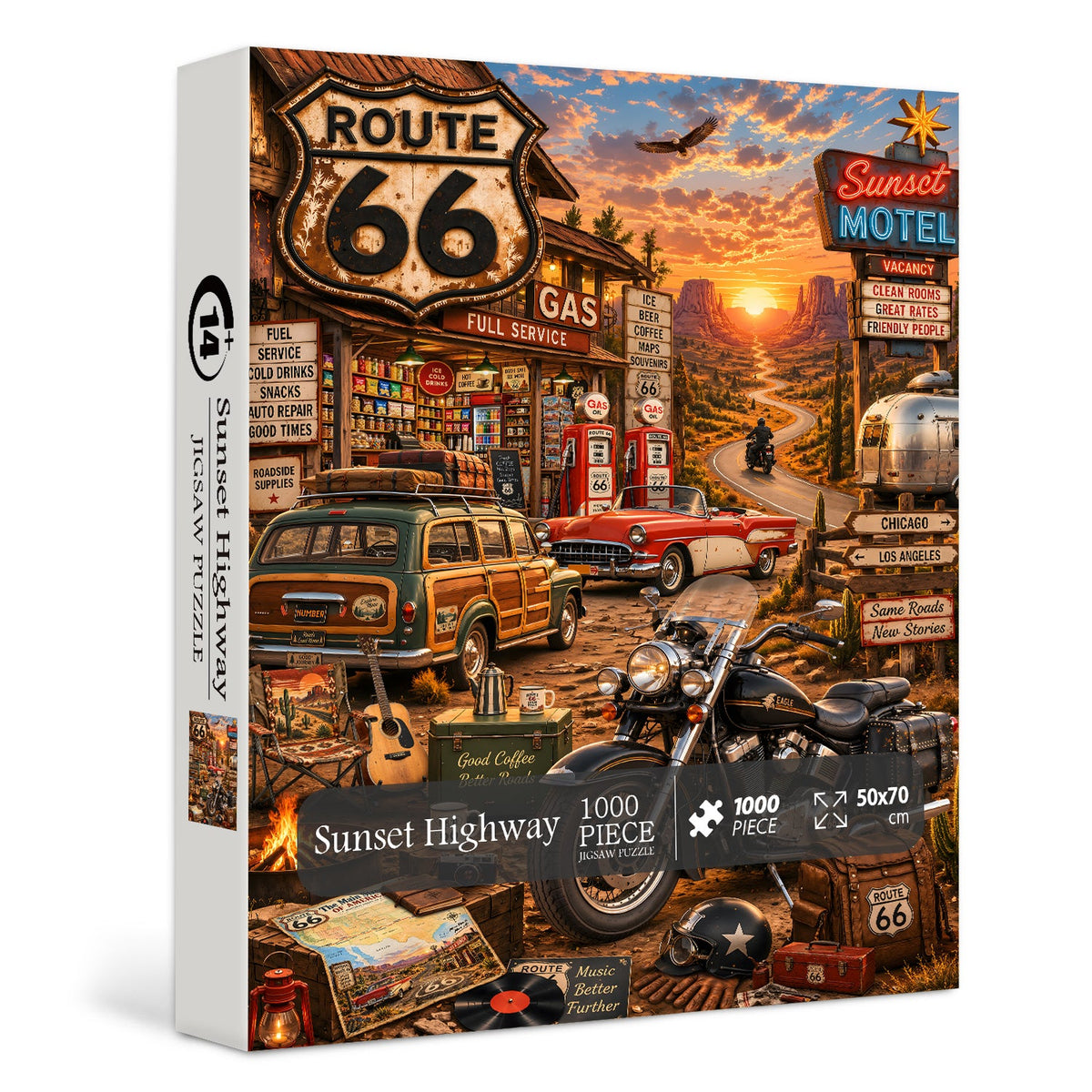 Sunset Highway Jigsaw Puzzle 1000 Piece