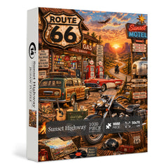 Sunset Highway Jigsaw Puzzle 1000 Piece