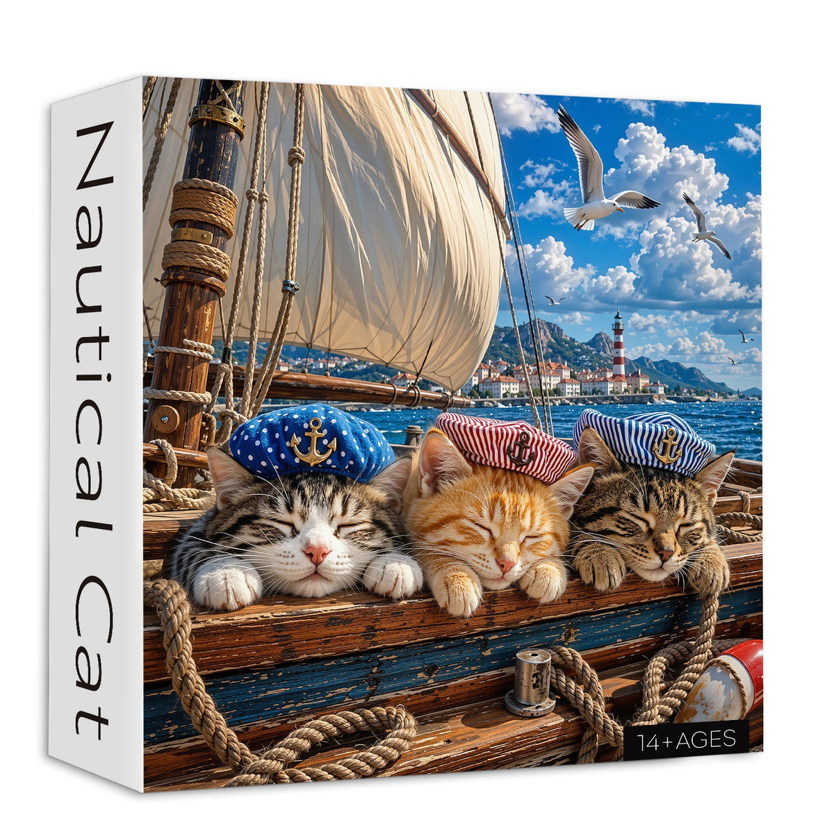 Nautical Cat Jigsaw Puzzle 1000 Piece
