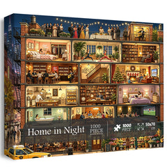 Home in Night Jigsaw Puzzle 1000 Piece