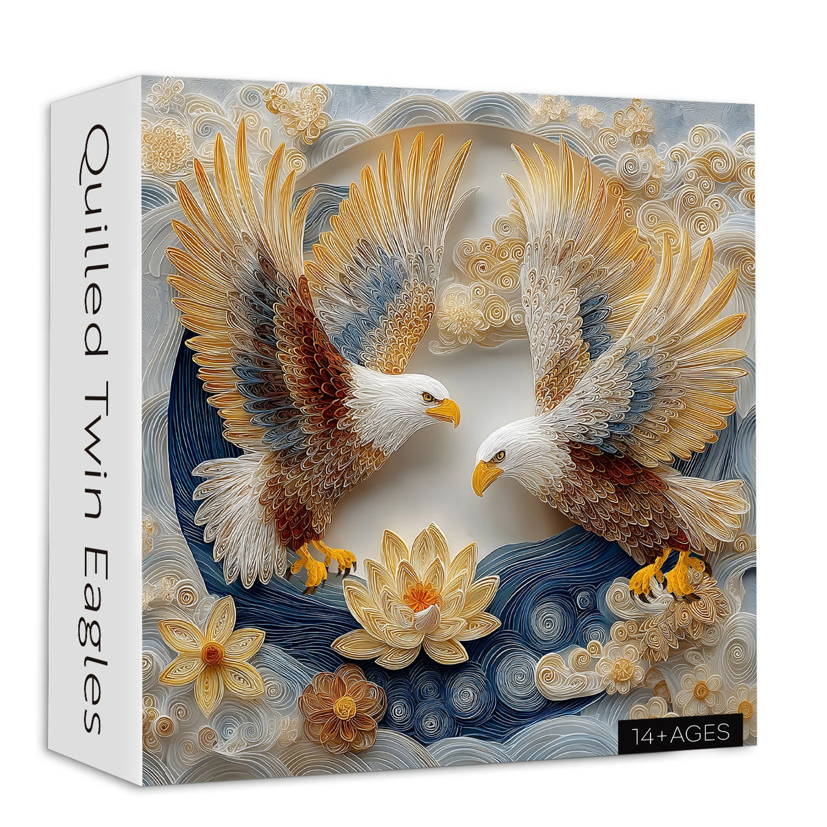 Quilled Twin Eagles Jigsaw Puzzle 1000 Pieces