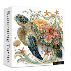 Blooming Turtle Jigsaw Puzzle 1000 Pieces