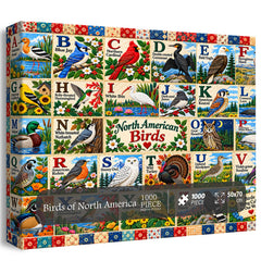 Birds d'Amérique du Nord - Puzzle de 1000 pièces