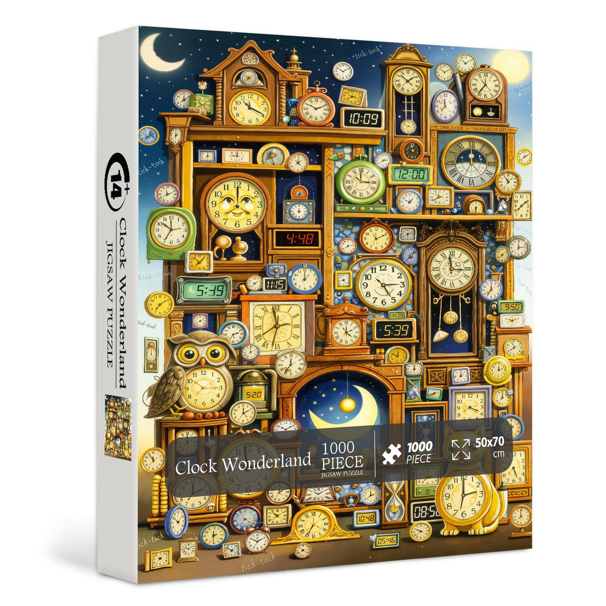 Clock Wonderland Jigsaw Puzzle 1000 Piece