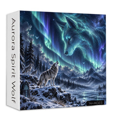 Aurora Spirit Wolf Jigsaw Puzzle 1000 Piece
