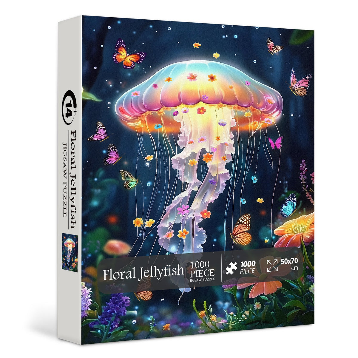Floral Jellyfish Jigsaw Puzzles 1000 Pieces