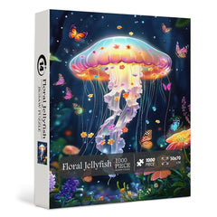 Floral Jellyfish Jigsaw Puzzles 1000 Pieces
