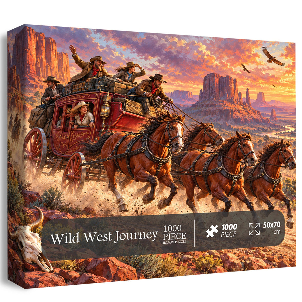 Wild West Journey Jigsaw Puzzle 1000 Piece