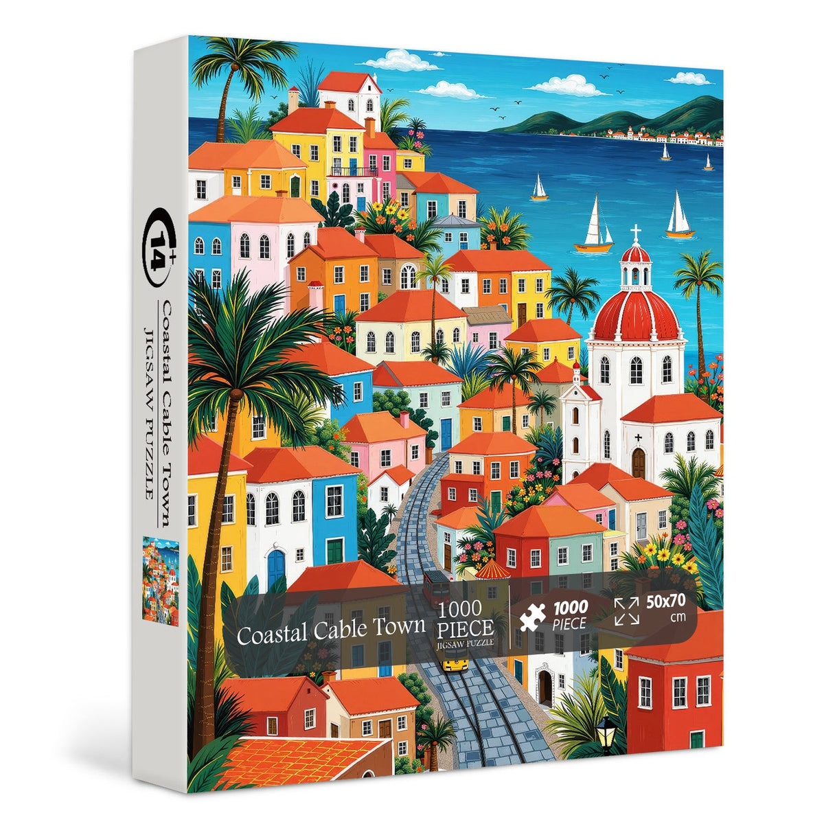 Coastal Cable Town Jigsaw Puzzle 1000 Pieces