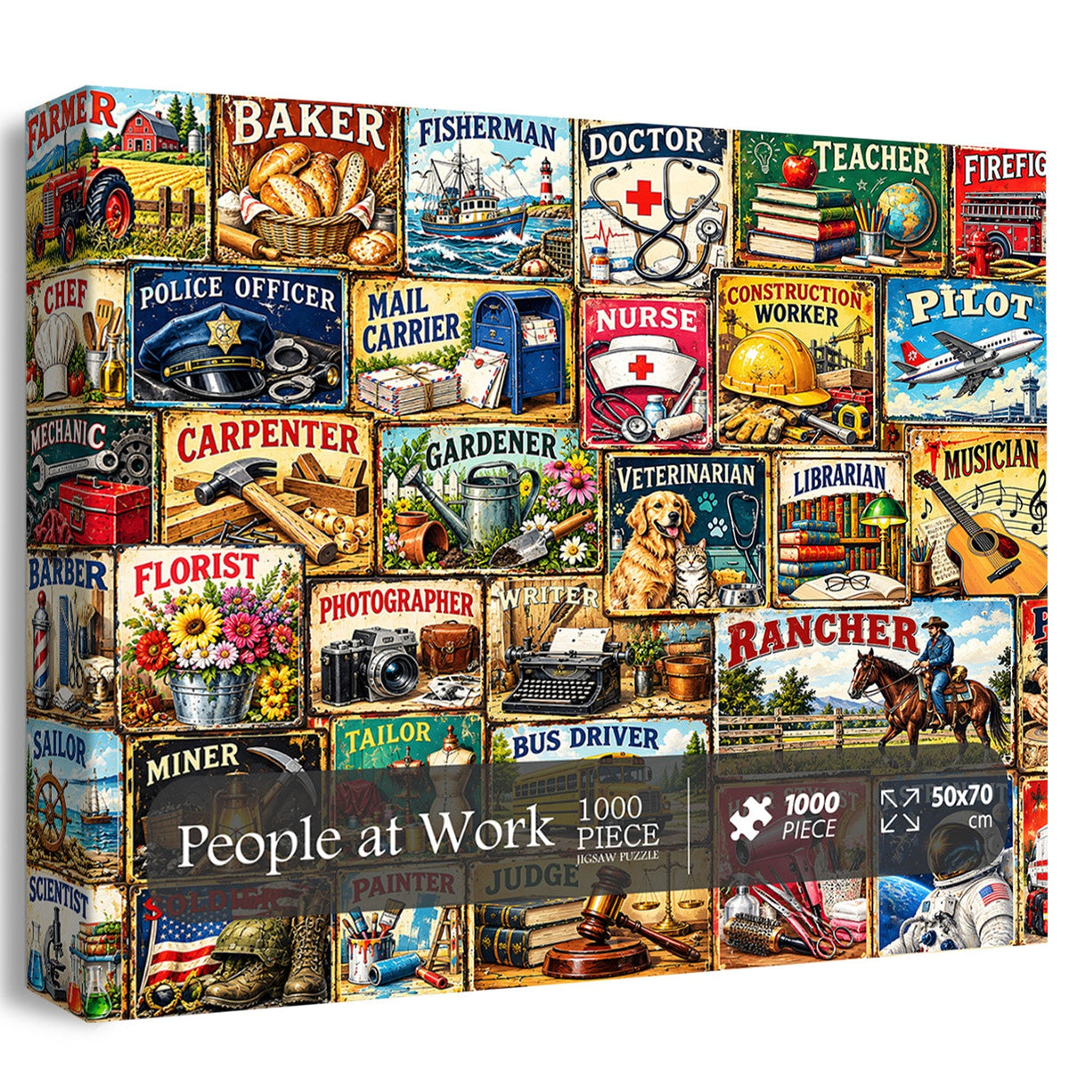 People at Work Jigsaw Puzzle 1000 Piece