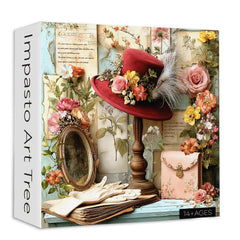 Vintage Floral Hat Jigsaw Puzzle 1000 Pieces