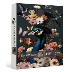 Floral Peacock Jigsaw Puzzle 1000 Piece