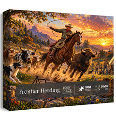 Frontier Herding Jigsaw Puzzle 1000 Piece