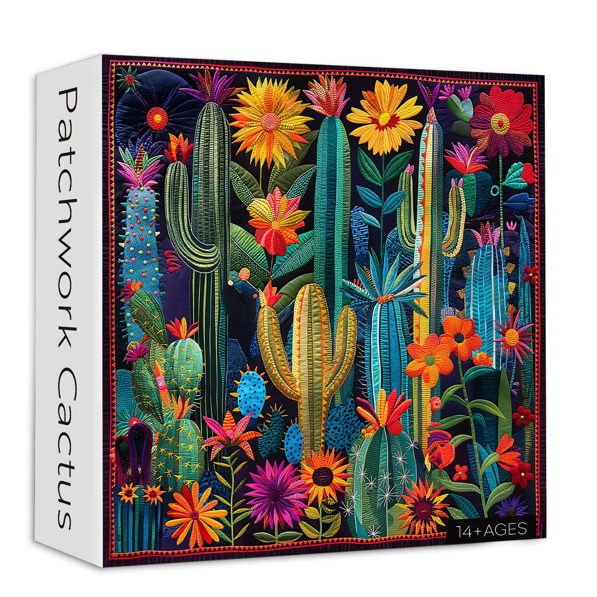 Patchwork Cactus Jigsaw Puzzle 1000 Piece