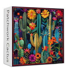 Patchwork Cactus Jigsaw Puzzle 1000 Piece