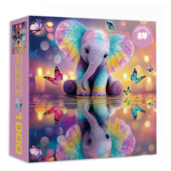 Rainbow Elephant Jigsaw Puzzle 1000 Piece