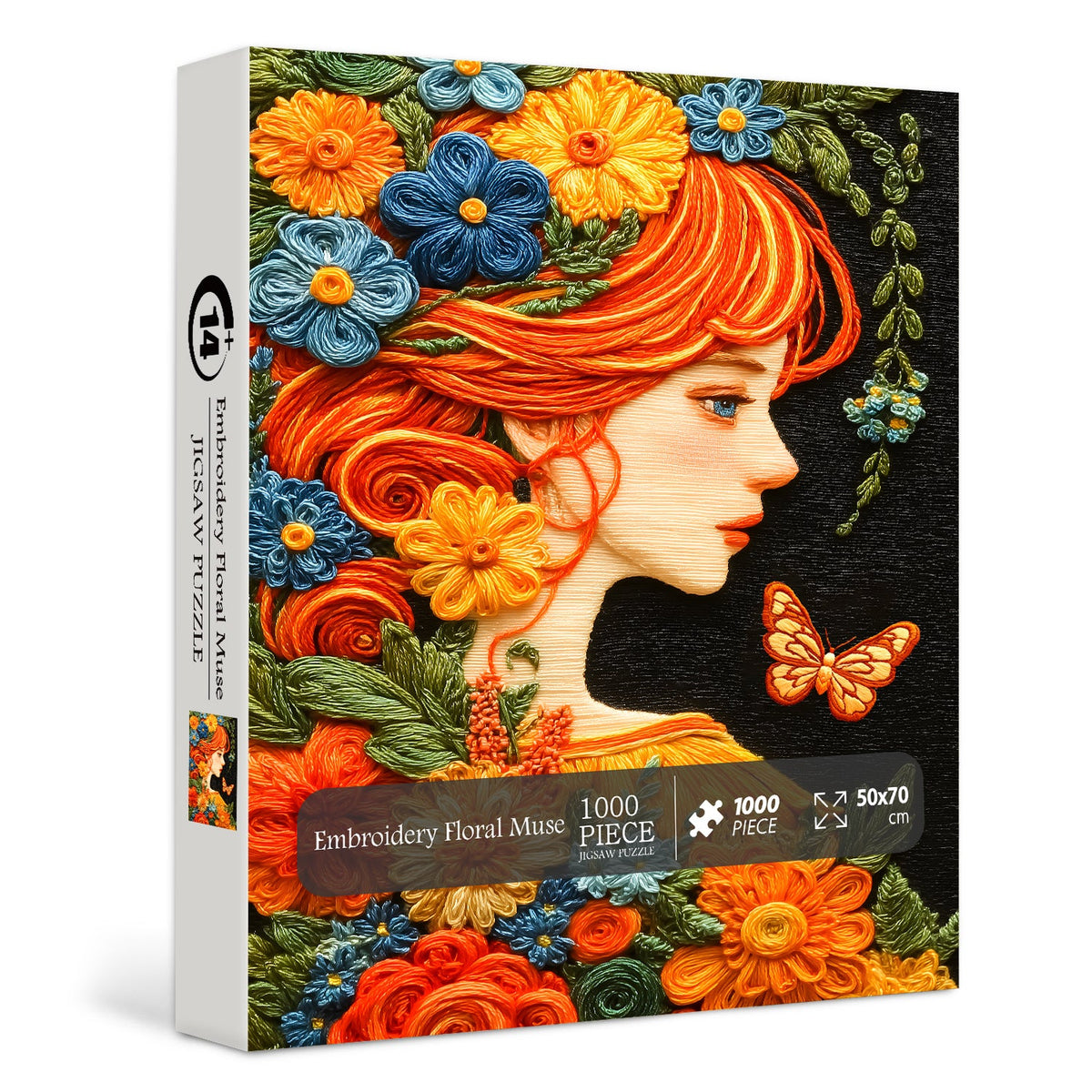 Embroidery Floral Muse Jigsaw Puzzle 1000 Pieces