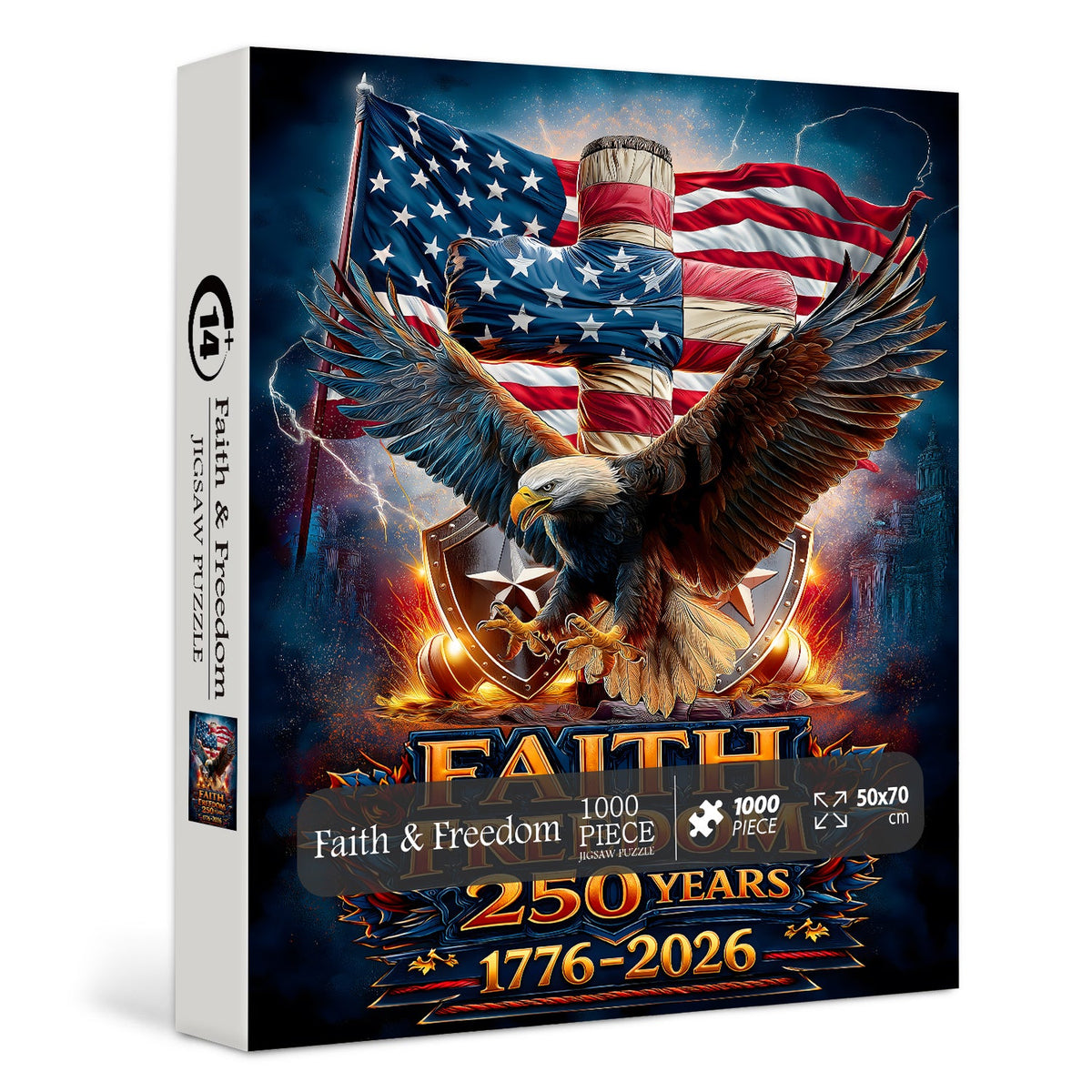 Puzzle 1000 pièces Foi et liberté