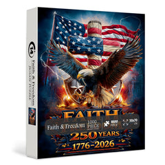 Puzzle 1000 pièces Foi et liberté