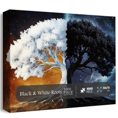 Black & White Roots Jigsaw Puzzle 1000 Pieces