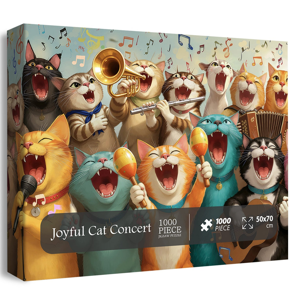Joyful Cat Concert  Jigsaw Puzzle 1000 Piece