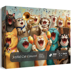 Joyful Cat Concert  Jigsaw Puzzle 1000 Piece